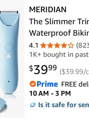 Meridian Waterproof Bikini Trimmer — Sky Blue